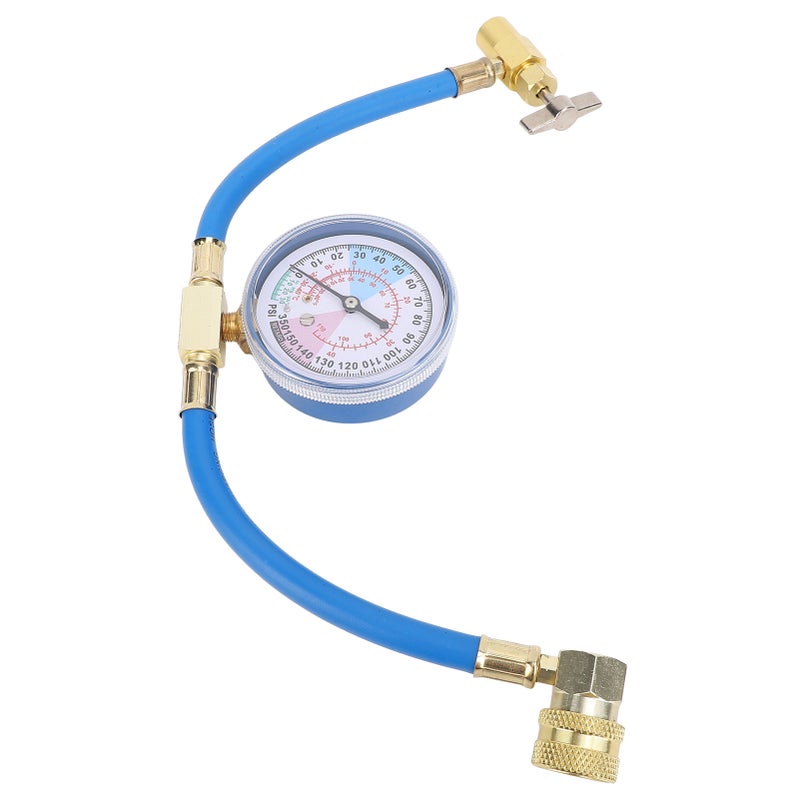 AC Refrigerant Recharge Hose Kit with Gauge 1/2in Can Tap Dispensing Valve R134A Quick Coupler for Car AC Air Conditioning Refrigerant - Image 3