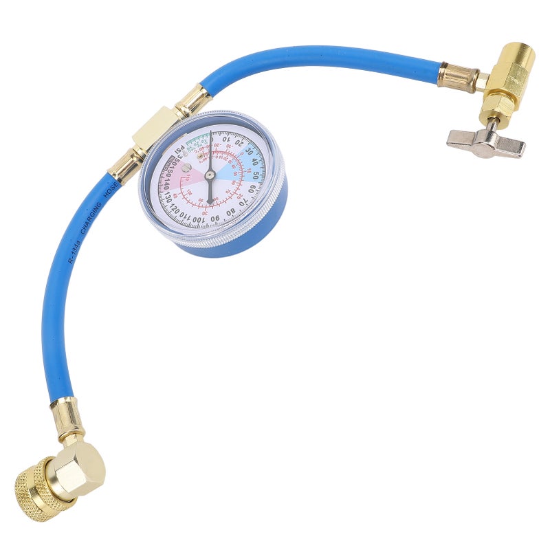AC Refrigerant Recharge Hose Kit with Gauge 1/2in Can Tap Dispensing Valve R134A Quick Coupler for Car AC Air Conditioning Refrigerant - Image 2