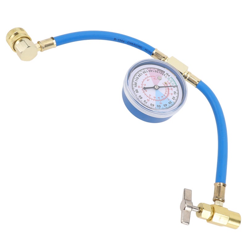 AC Refrigerant Recharge Hose Kit with Gauge 1/2in Can Tap Dispensing Valve R134A Quick Coupler for Car AC Air Conditioning Refrigerant - Image 4