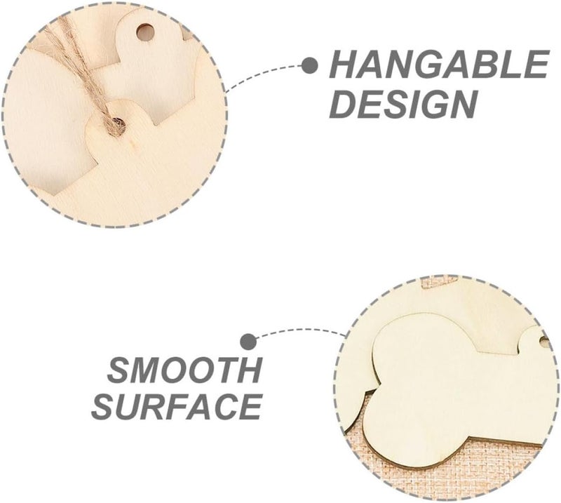 Surface safe KALLORY 30pcs DIY Wooden Dog Bone Cutouts Decorative Blank Tags Craft Wood Adornments for Pet Accessories and Wrapping Care processed raw material Light & sturdy Elegant practical design Demand fit global economical quality Sand resistant Natural material All governorates deliver Lightweight Experience optimized build Multiple design variants Space saving design picks Salt mist resistant Repeated detach compatible build All-in-one local deliver plan Global production standard crafted Natural tone color options Anti topple design Practical experience crafted Pop-area nearby warehouse Budget friendly premium quality Systematic nationwide ship All space matching look Integrated warehouse solution Easy store & transit build - Image 3