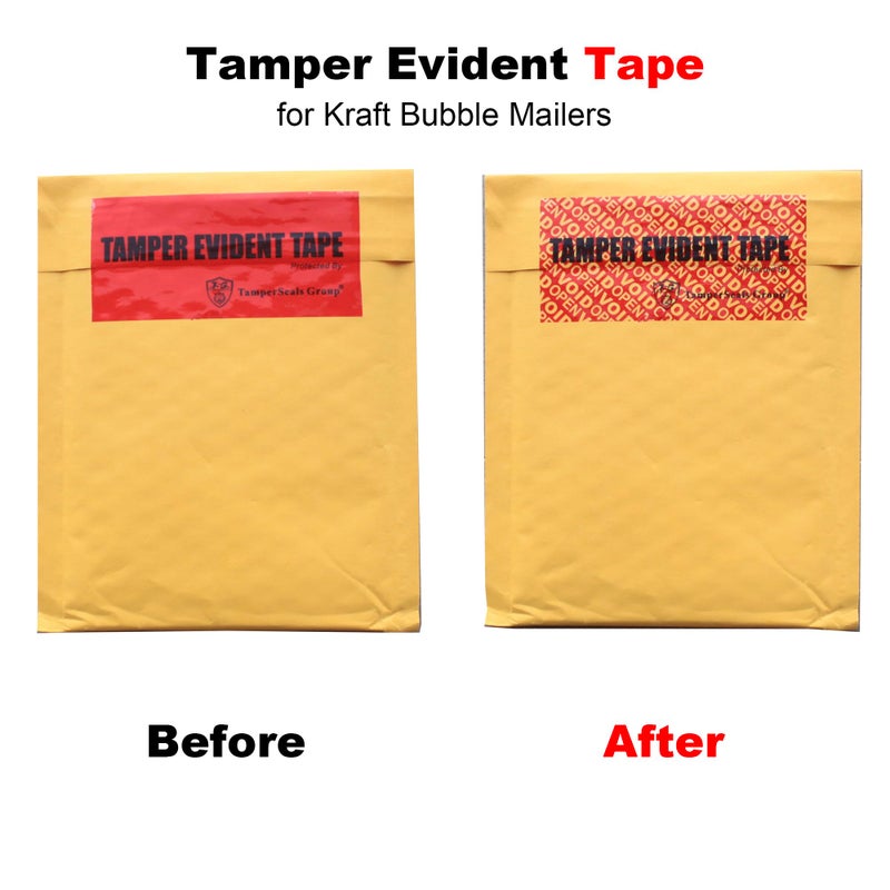 TamperSeals Group - 1 Roll 100% Total Transfer Tamper Evident Security Seal Tape (50mm x 50m x 2mil, Ultra-Thick â€œVoidâ€ Film, Red) - Image 5