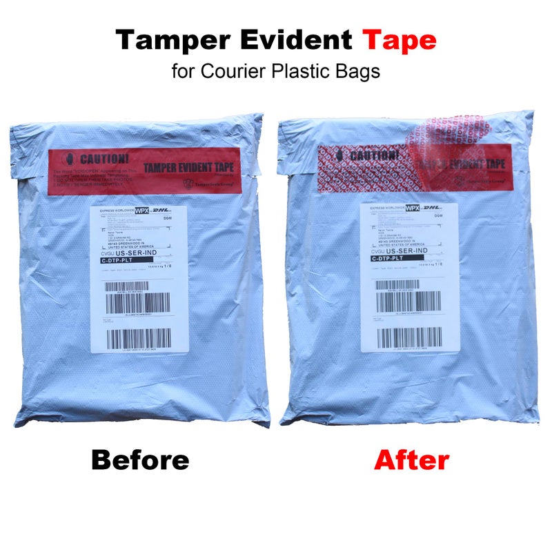 TamperSeals Group - 1 Roll 100% Total Transfer Tamper Evident Security Seal Tape (50mm x 50m x 2mil, Ultra-Thick â€œVoidâ€ Film, Red) - Image 4
