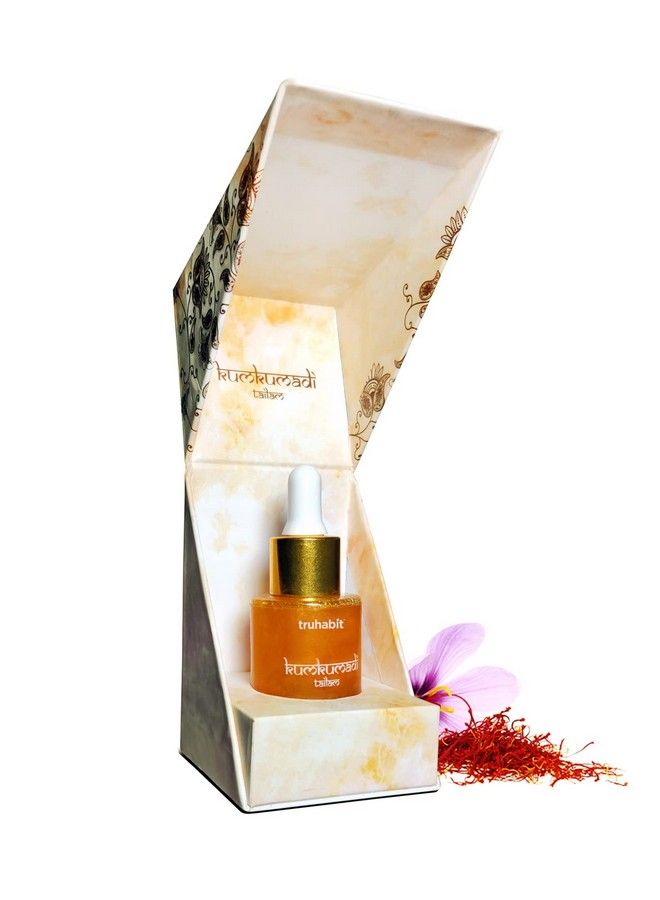 TruHabit Kumkumadi Tailam Face Oil (30Ml) Kumkumadi Face Oil For Glowing Skin With Saffron & 24K Gold Bhasma; Kumkumadi Oil Serum For Face Glowing And Whitening; Kumkumadi Tailam For Face & Dull Skin - Image 2