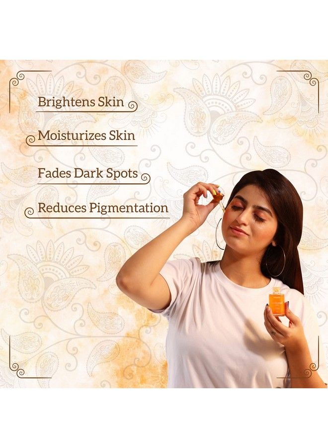TruHabit Kumkumadi Tailam Face Oil (30Ml) Kumkumadi Face Oil For Glowing Skin With Saffron & 24K Gold Bhasma; Kumkumadi Oil Serum For Face Glowing And Whitening; Kumkumadi Tailam For Face & Dull Skin - Image 4