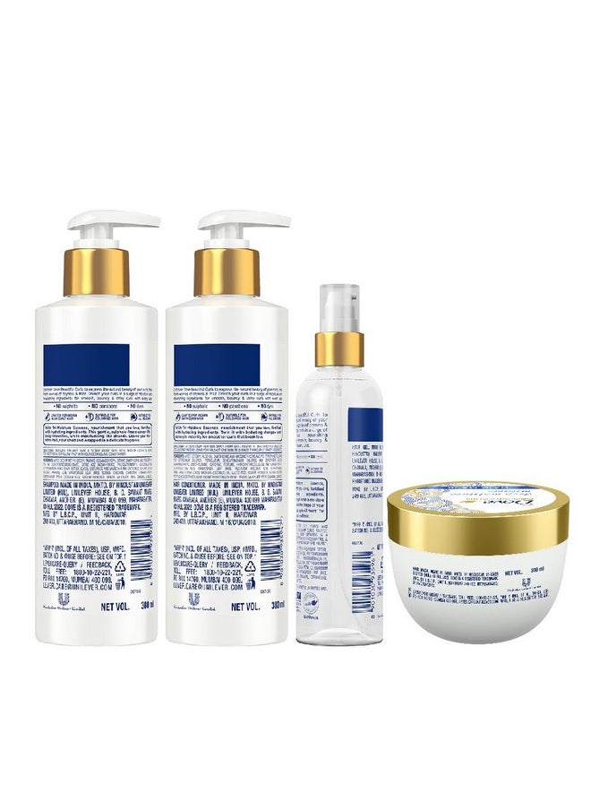Dove - Beautiful Curls Sulphate Free Shampoo 380Ml,Detangling Conditioner 380Ml,Deep Moisture Miracle Hair Mask 300Ml And Curls Defining Hair Gel 100Ml,Up To 48 Hours Curl Shape Definition,(Combo Pack) - Image 1