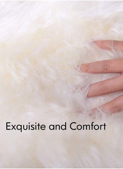 Garlo Faux Sheepskin Rugs Faux Fleece Chair Cover Seat Pad Soft Fluffy Shaggy Area Rugs For Bedroom Sofa Floor  - Image 3