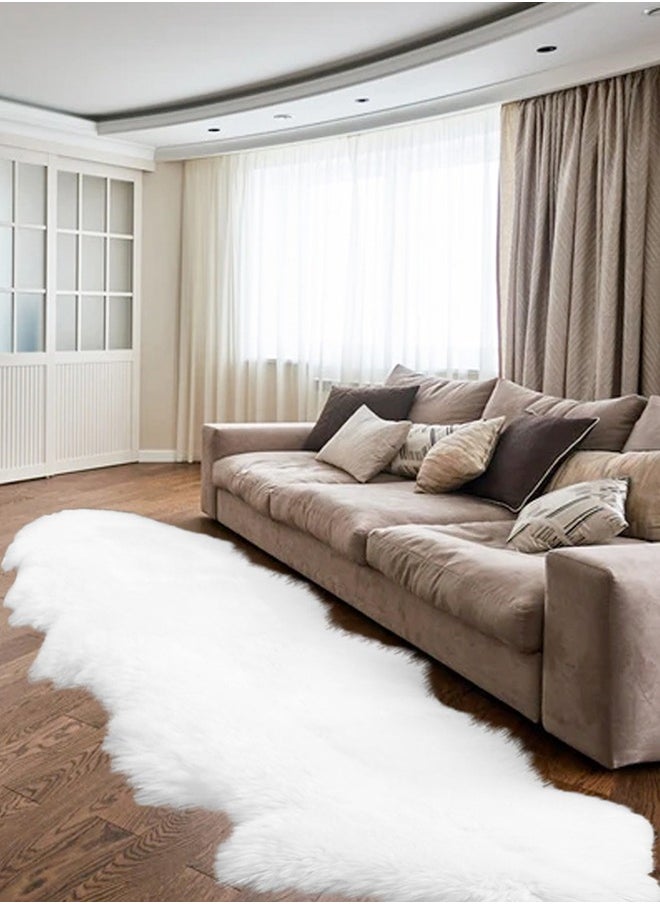 Garlo Faux Sheepskin Rugs Faux Fleece Chair Cover Seat Pad Soft Fluffy Shaggy Area Rugs For Bedroom Sofa Floor  - Image 4