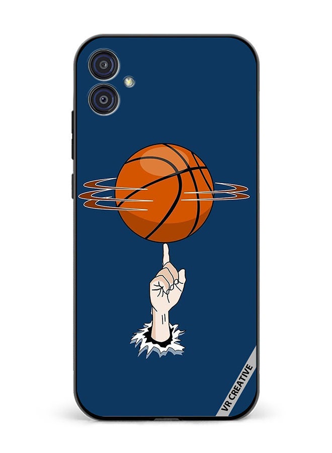 VR CREATIVE Protective Case Cover For Samsung Galaxy M04/F04 Basket Ball In Hand Design Multicolour - Image 1
