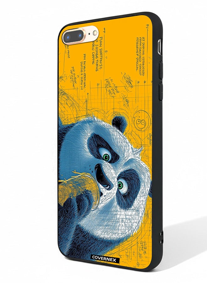Covernex Apple iPhone 8 Plus Protective Case Cover Printed Featuring Whimsical Panda Illustration - Image 1