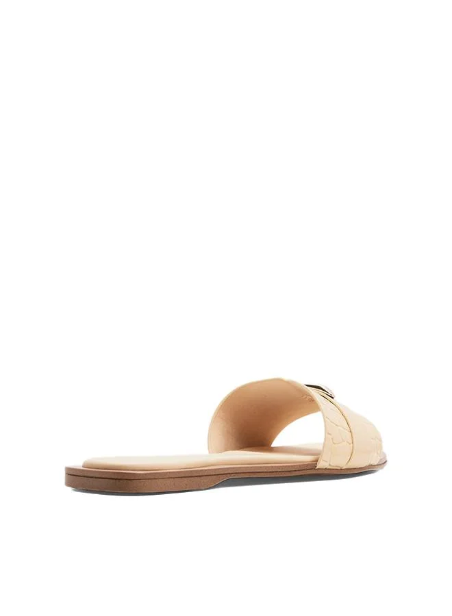 Aldo  Briela Ladies Yellow Flat Sandals for Women | Best Price UAE