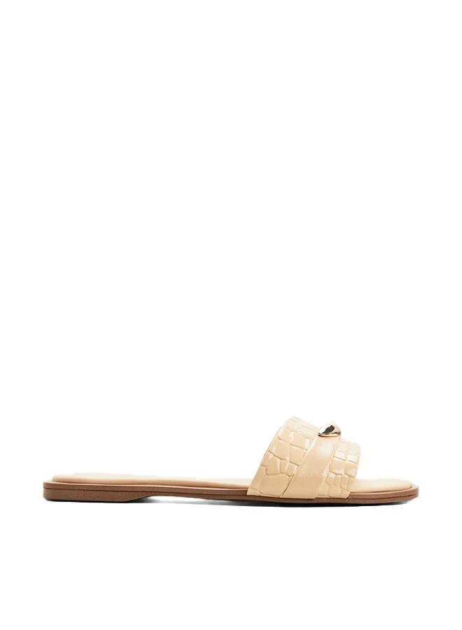 Briela Ladies Yellow Flat Sandals