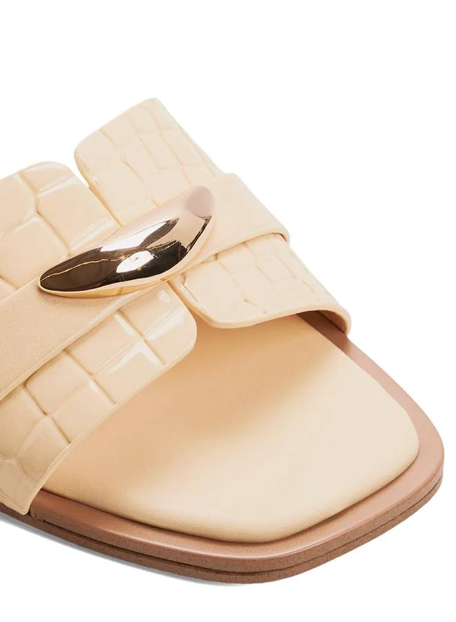 Aldo  Briela Ladies Yellow Flat Sandals for Women | Best Price UAE