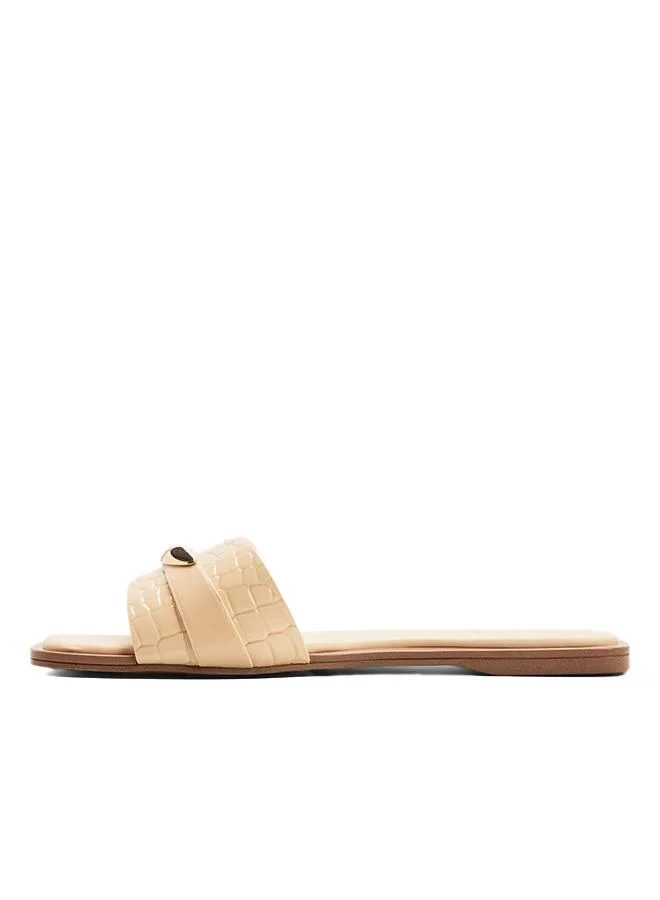 Aldo  Briela Ladies Yellow Flat Sandals for Women | Best Price UAE