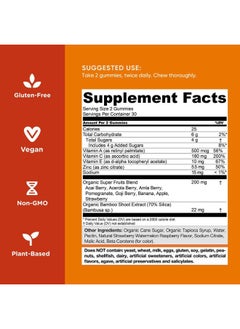 Goli Nutritional Supplement, SuperFruits Beauty Gummy Vitamin - 120 Count - Collagen-Promoting Ingredients - Mixed Fruit, Vegan, Plant-Based, Non-GMO, Gluten & Gelatin Free  - Image 4