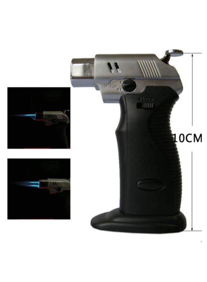 Lighter Windproof Refillable Lighter with Flame Lock for Outdoor, Camping, BBQ, Kitchen - Image 2
