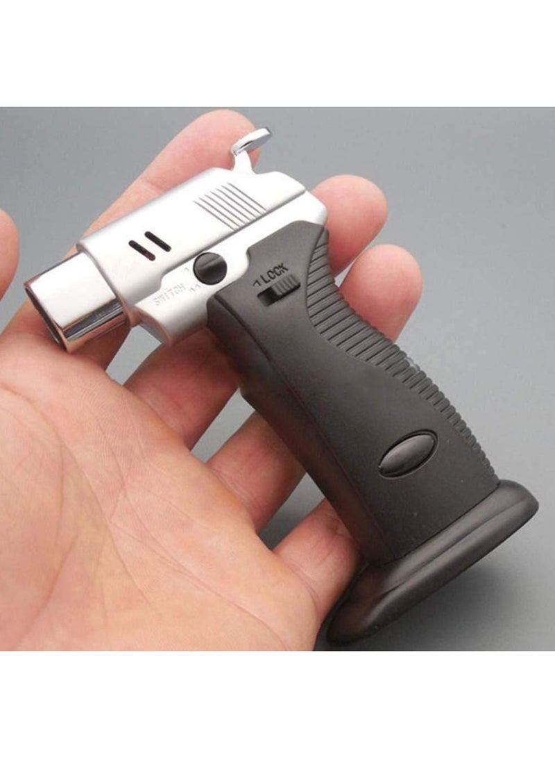 Lighter Windproof Refillable Lighter with Flame Lock for Outdoor, Camping, BBQ, Kitchen - Image 3