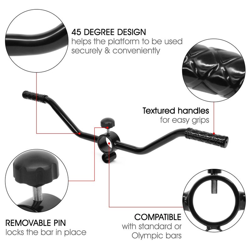Yes4All ملحقات آلة التمارين Yes4All - مقبض C. T-Bar وبار Lat Blaster لتدريب الوزن يناسب 1 بوصة، مقبض F. T-Bar Lat Blaster، 32.48x8.46x1.57 US - Image 3