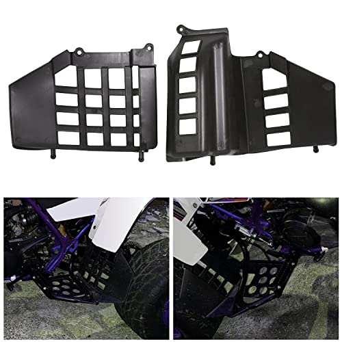 ECOTRIC Black Heel Guard Compatible with 1987-2006 Yamaha Banshee Replacement for 3GG-21691-00-00 3GG-21621-00-00 Left + Right (Pair) - Image 2