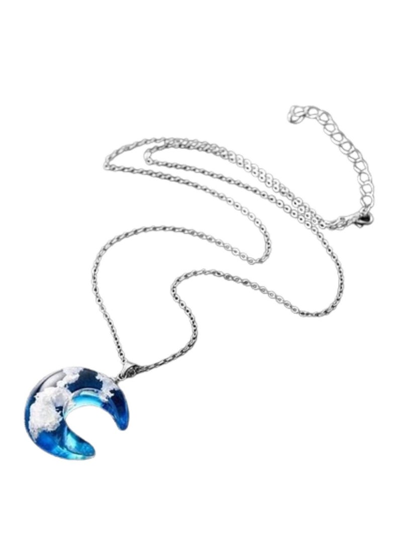 Women Chain Crescent Shape And Clouds - Image 2