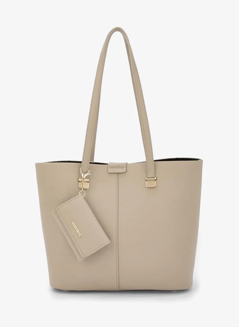 Flora Bella Double Handle Tote Bag with Detachable Pouch