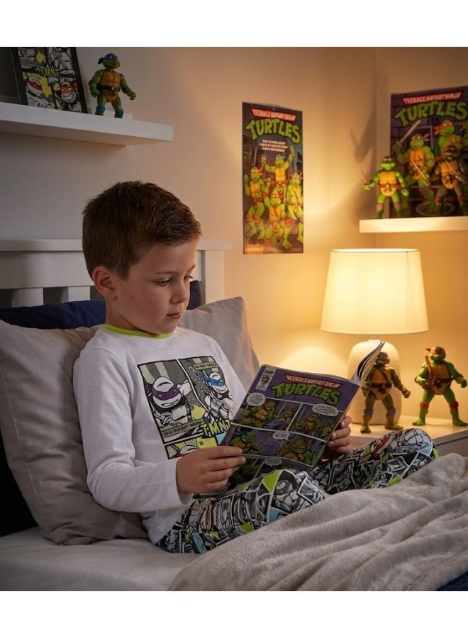 نينجا ترتلز طقم بيجامة أطفال بأكمام طويلة  100% قطن . - Image 3