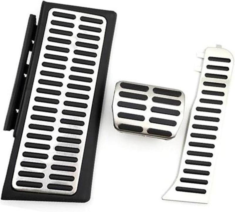 QASULER Stainless Steel Pedal Pad Set for A3 S3 - Image 1