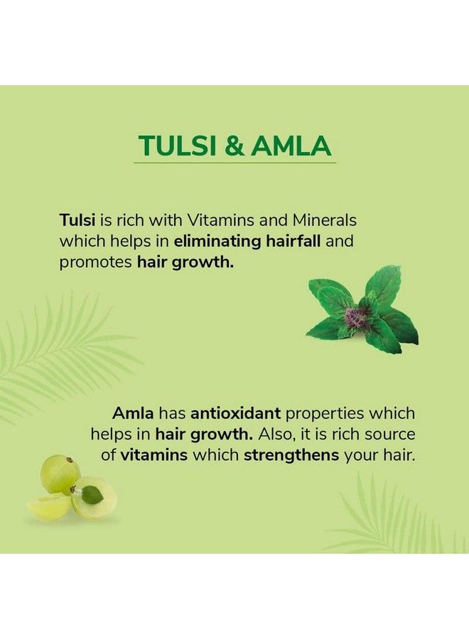 Nyle شامبو طبيعي حريري وناعم مضاد لتساقط الشعر مع تولسي وأملاج شامبو لطيف وناعم بدرجة حموضة متوازنة وخالي من البارابين للرجال والنساء سعة 1 لتر - Image 4