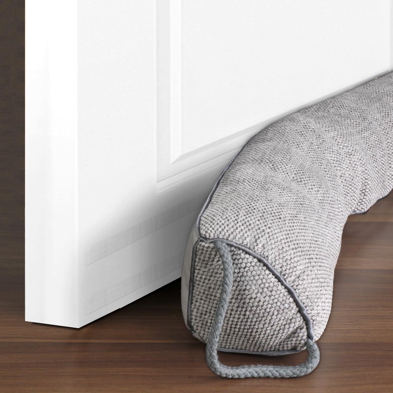 WochiTV Triangle Under Door Draft Stopper Noise Blocker 34 Inches for Door Bottom Air Seal Insulation and Soundproof, Heavy Duty Weather Guard Snake Stripping, Gray - Image 1