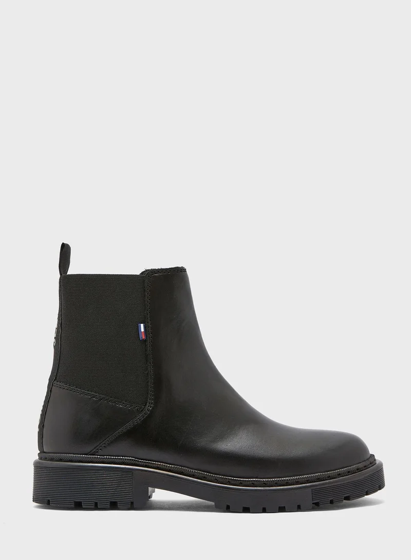 TOMMY HILFIGER Essential Leather Ankle Boot