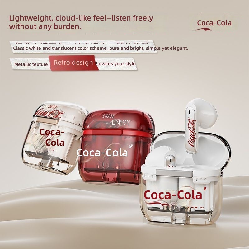 Coca-Cola Bluetooth Wireless Semi-In-Ear Earbuds - Stylish, Sporty, and Versatile for Men & Women - Image 3