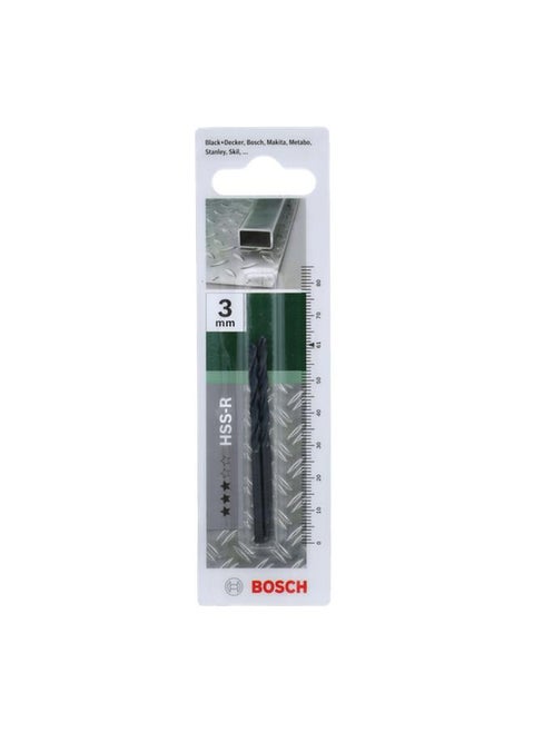 2-Piece High Speed Steel Chisel Edge Drill Bit Dark Grey 3 x 61mm JE2 609 255 004