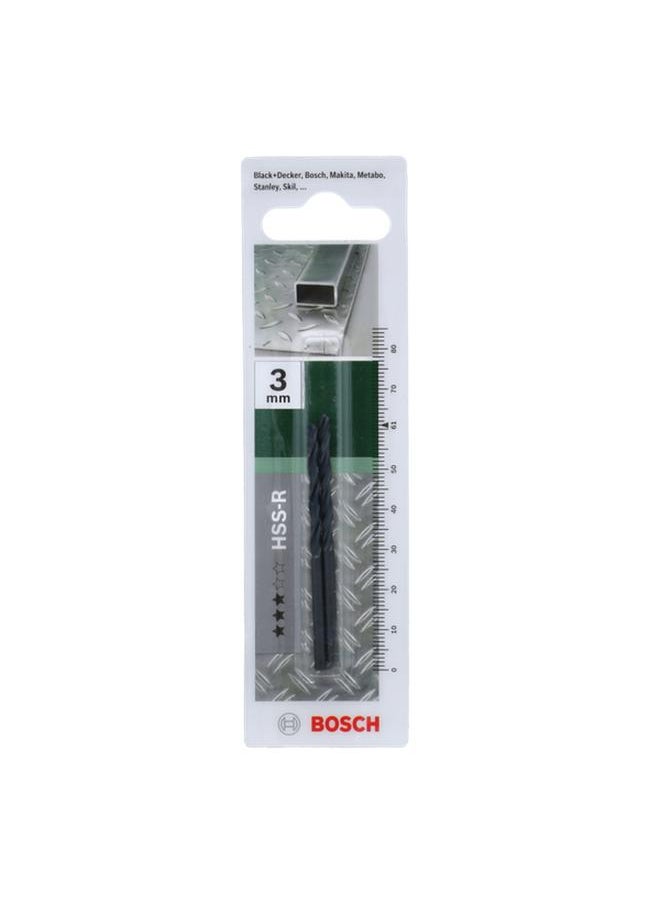 BOSCH - 2-Piece High Speed Steel Chisel Edge Drill Bit Dark Grey 3 x 61mm JE2 609 255 004 - Image 1
