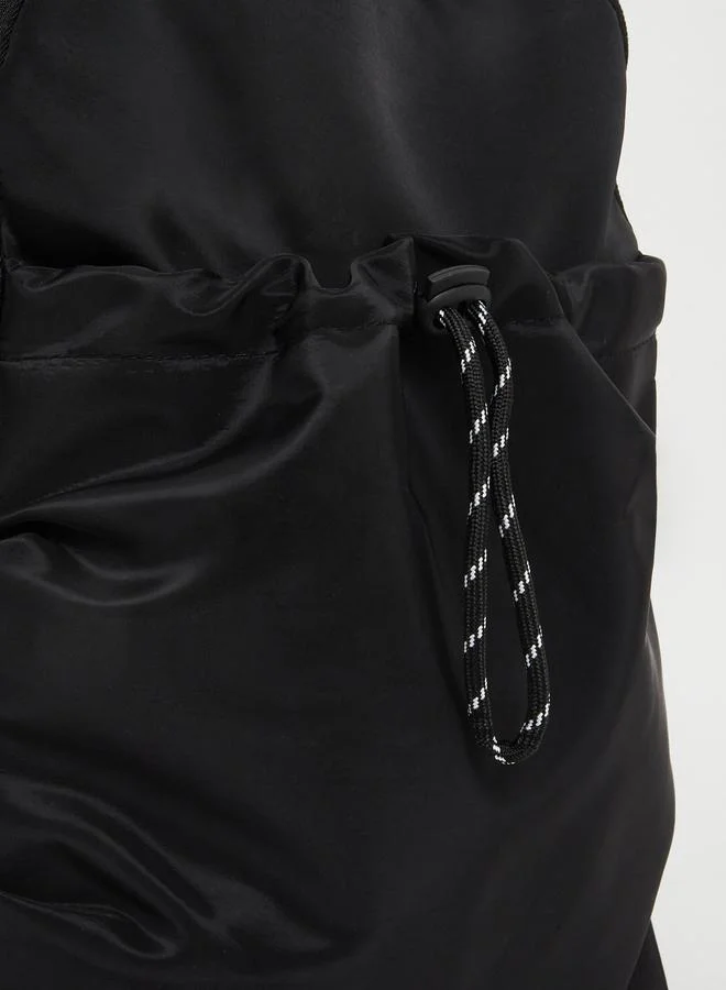 Styli Styli Black Nylon Drawstring Backpack
