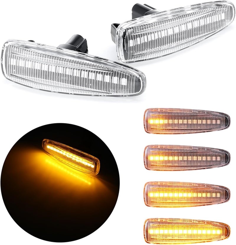 QASULER Dynamic Fender Side Marker Turn Signal Lights - Image 5