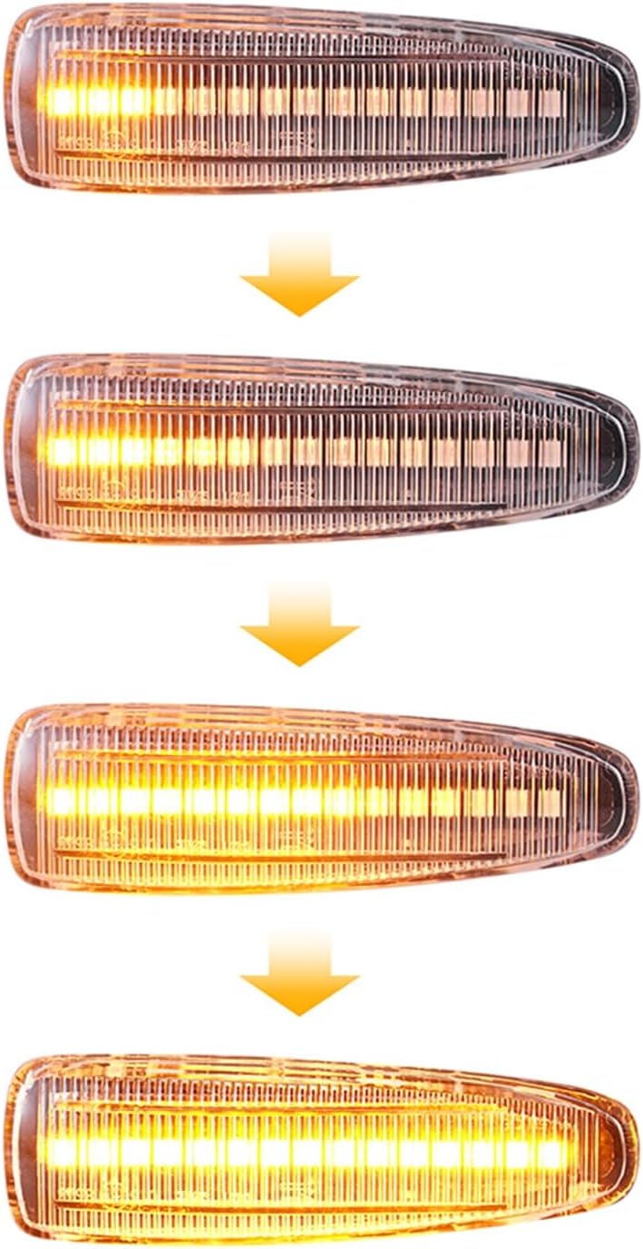 QASULER Dynamic Fender Side Marker Turn Signal Lights - Image 3