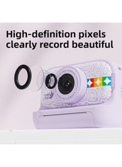 Generic Explosions Children's Camera Photographable Printable Toy HD Polaroid Digital Camera Direct Sales-Color:S9 White (including 3 Rolls Of Color Printing Paper) + 32g Memory Card  - Image 3
