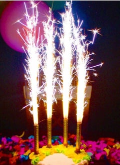 (10  centimeters) 6 pcs Pack Sparkling Candles Fountain Birthday Sparkler Candles Wedding Birthday Cake Fireworks – 10 cm (L)