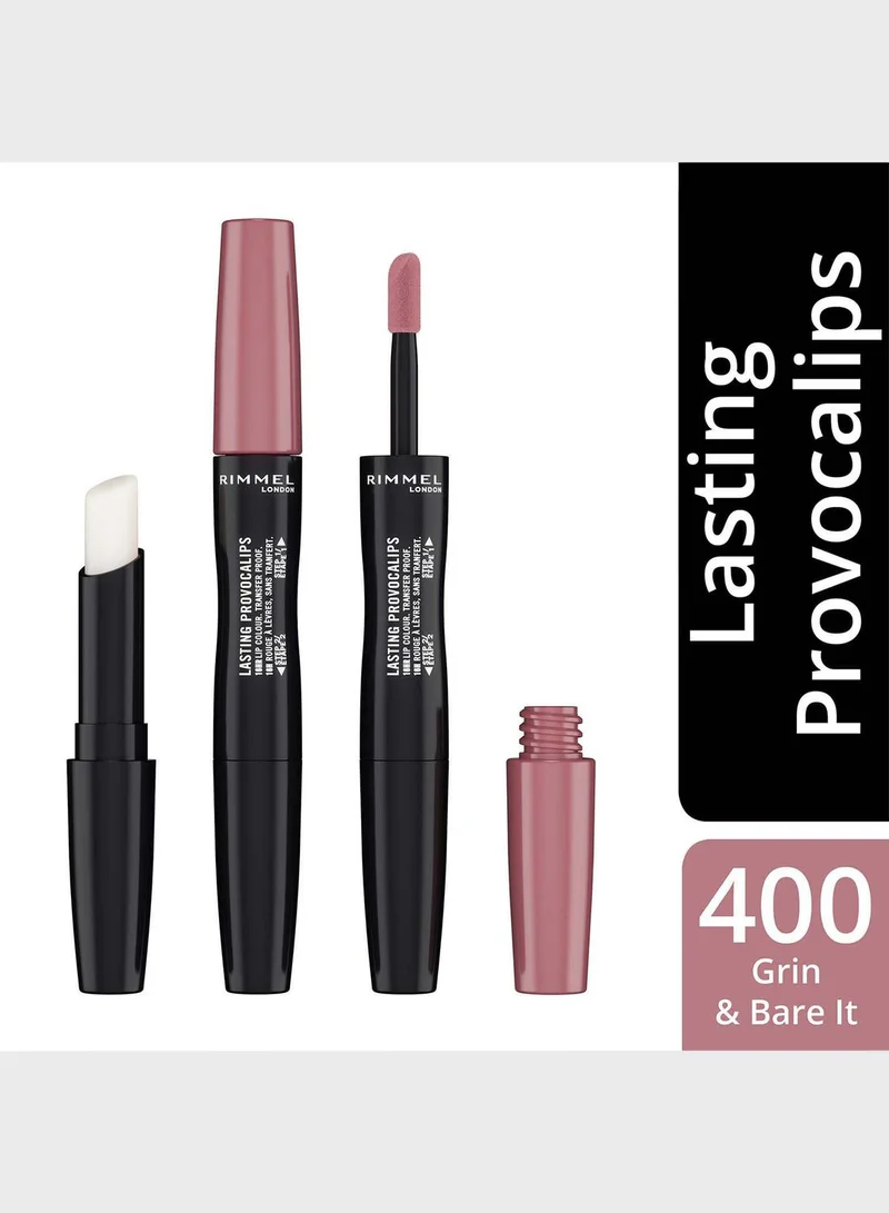 RIMMEL LONDON Lasting Provocalips Liquid Lipstick –  400 Grin & Bare