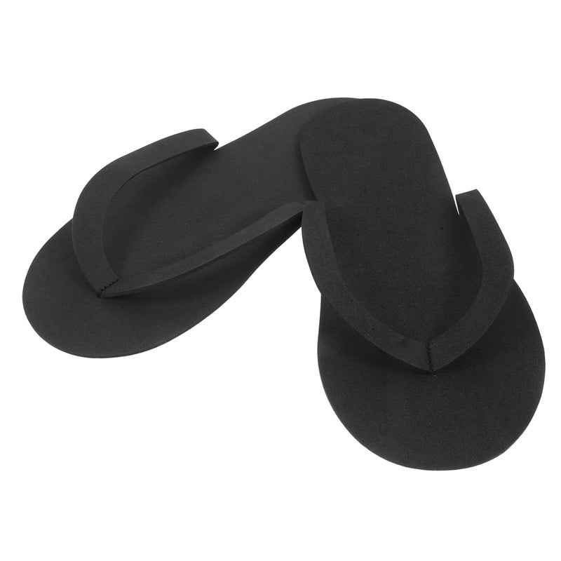 12pairs Disposable Manicure Slippers Travel Slippers for Women Indoor Slides House Shoes Soft Eva Material Foldable Nail Salon Spa Use - Image 1