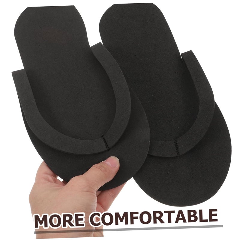 12pairs Disposable Manicure Slippers Travel Slippers for Women Indoor Slides House Shoes Soft Eva Material Foldable Nail Salon Spa Use - Image 2