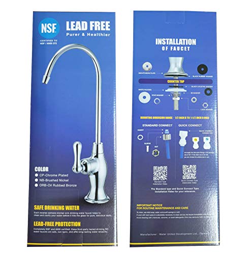 Water Filter Tec NSF Certification Water Filtration Reverse Osmosis Faucet (Polished Chrome) Lead-Free Advanced RO Tap for Drinking, Kitchen Sink Cooking, Cleaning | Safe, Healthier … - Image 2