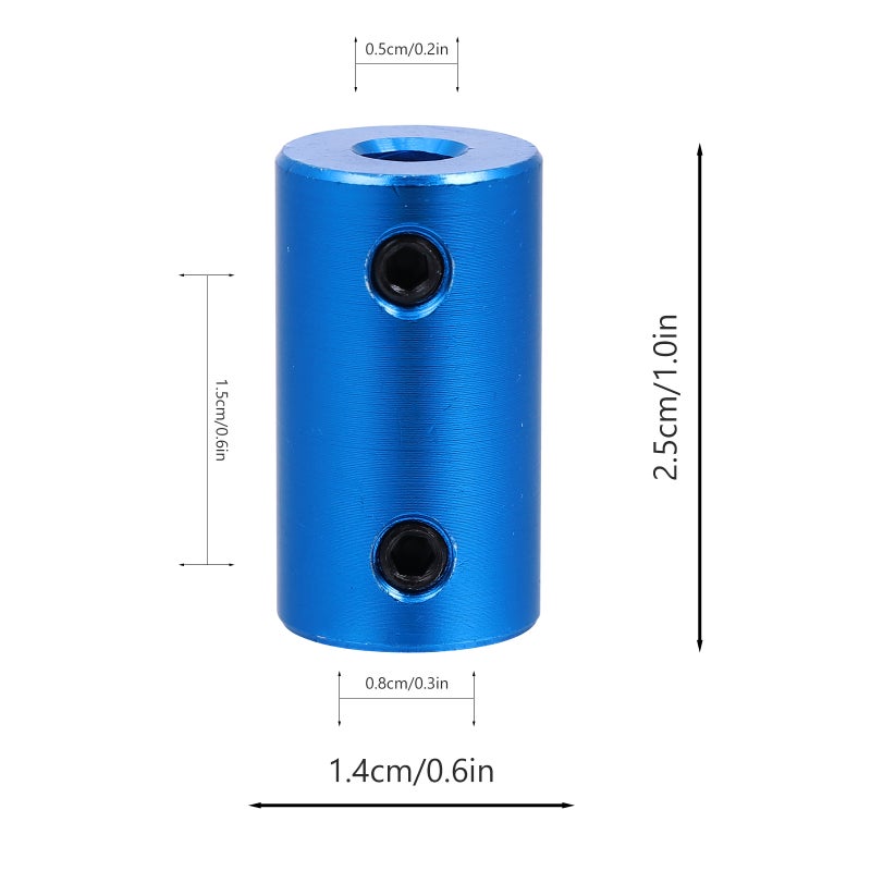 Coupling for Stepper Motor, Durable Aluminum Alloy Joint for 3D Printer Platforms - Image 2