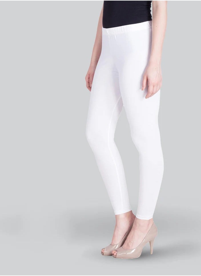 Lyra White Ankle Length Leggings  - Image 3