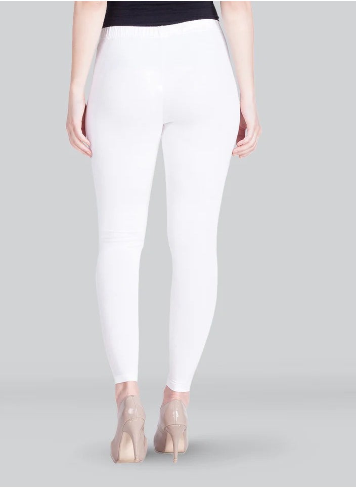 Lyra White Ankle Length Leggings  - Image 2