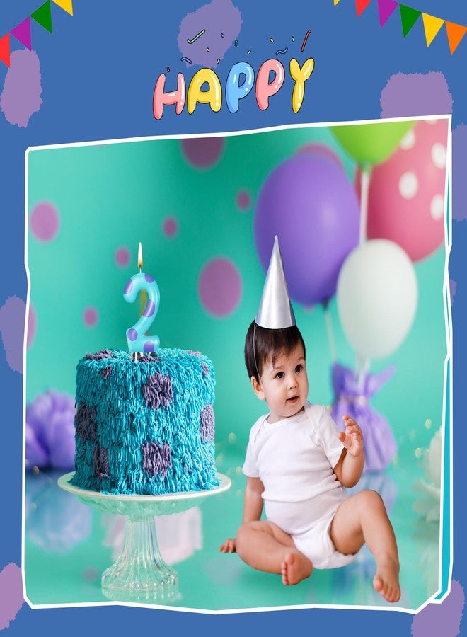 MTLEE Number Birthday Candle Monster Theme Candles Monster Cake Topper for Girl Boy Birthday Baby Shower Party Cake Decorations Supplies(Lake Blue,Number 2) - Image 5