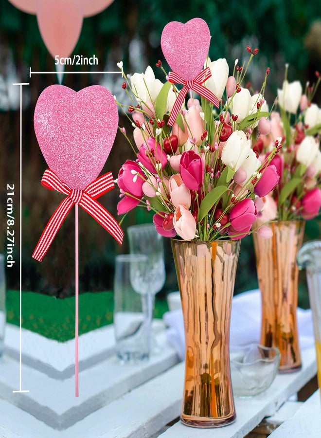 EDCYF 5pcs Artificial Flowers Fake Roses/Tulips Artificial Flowers for Mother's Day Wedding, Party Bulk Home Kitchen Wedding Table Decoration - Image 3