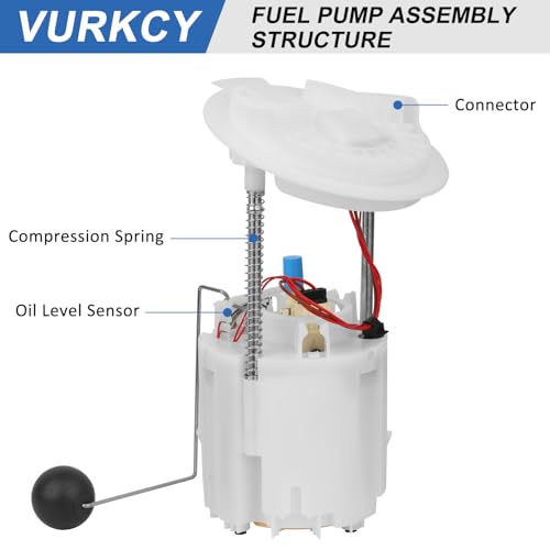 Vurkcy Electric Fuel Pump Module Assembly with Sending Unit Compatible with Dodge Challenger 2009-2010, Charger 2006-2010, Magnum 2005-2008, Chrysler 300 2005-2010, 2.7L 3.5L 5.7L, Replace E7241M - Image 2
