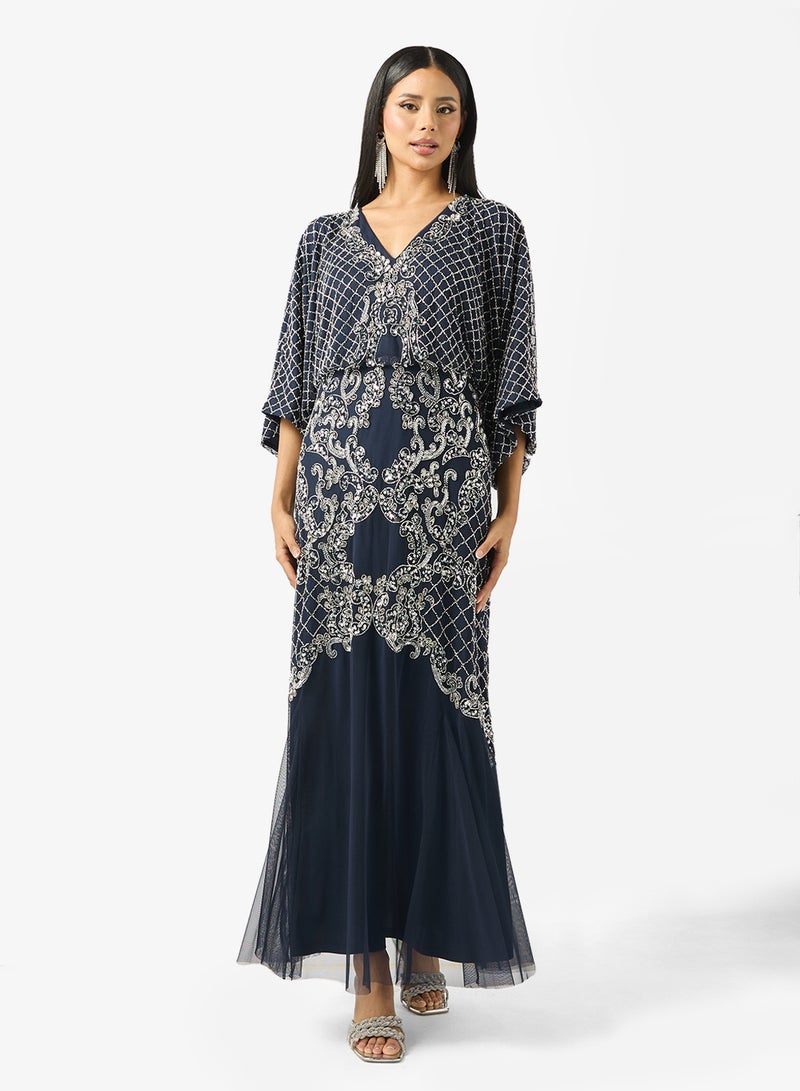 فروك اند فرل فستان واسع بأكمام مزينة - Image 4