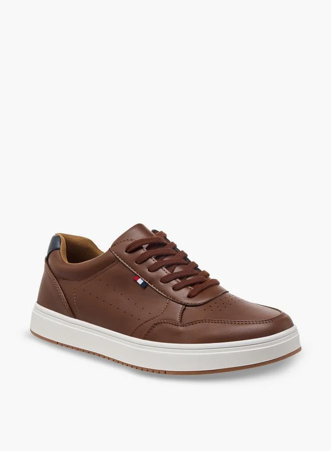 LBL by Shoexpress Men Panelled Lace-Up Sneakers