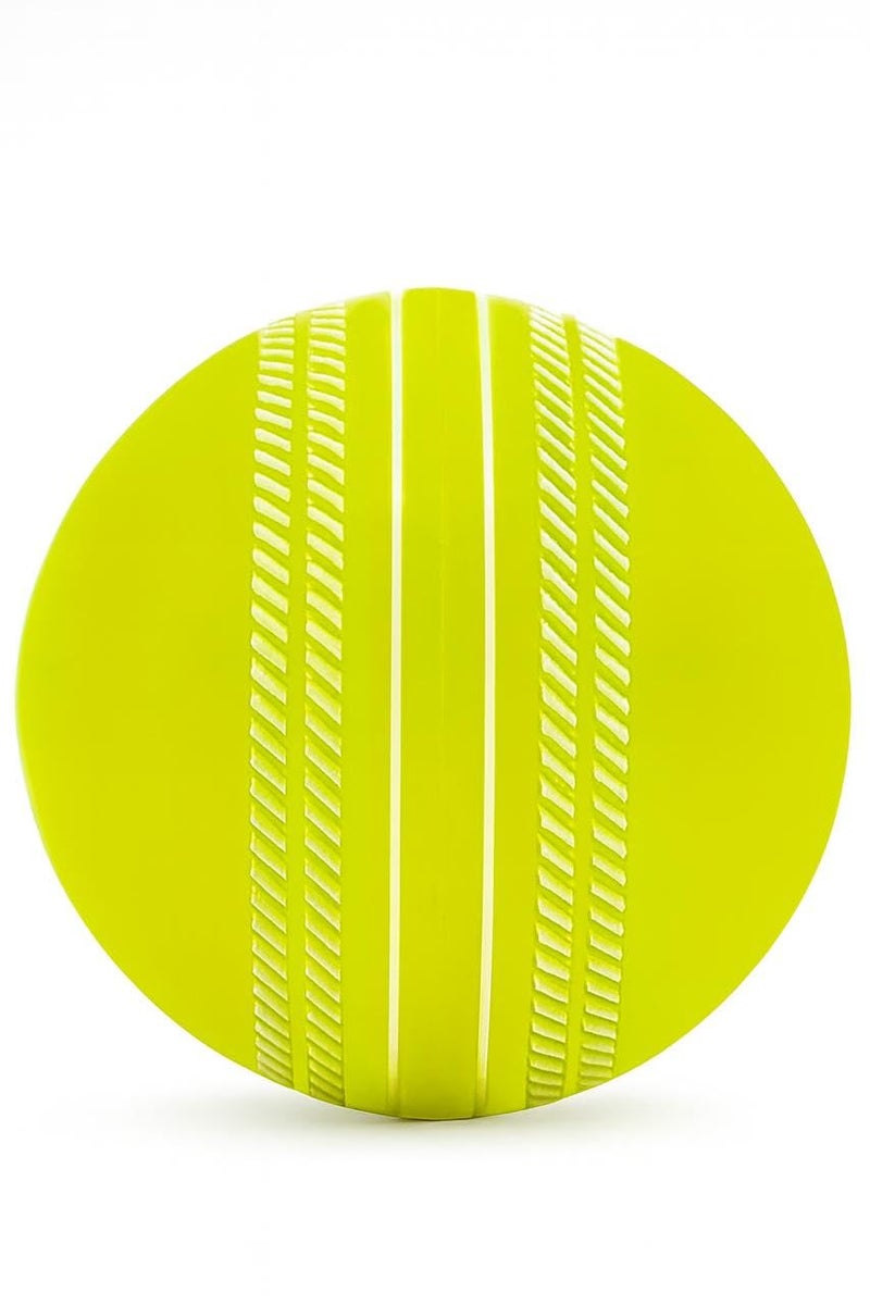 KR Sports Synthetic Cricket Balls Pack of 3 | Rubber Cricket Practice Balls for All Ages | Indoor Outdoor Street Beach Cricket Multicolor (Orange Green Pink) - Image 3
